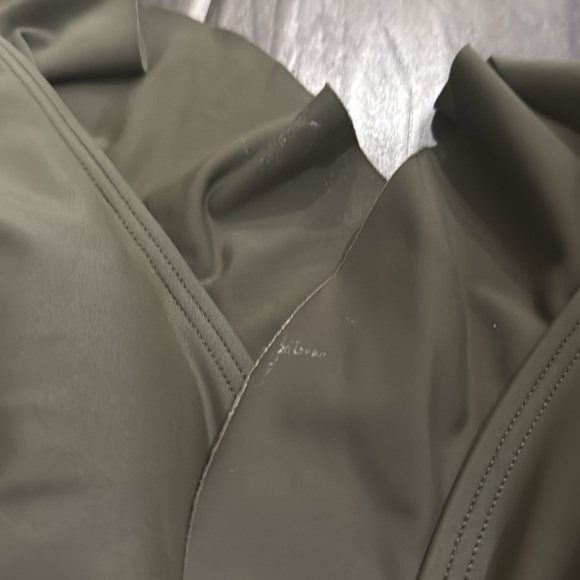 DKNY DARK GREEN SWIM ONE PIECE WOMENS SZ 10 - Picture 2 of 4